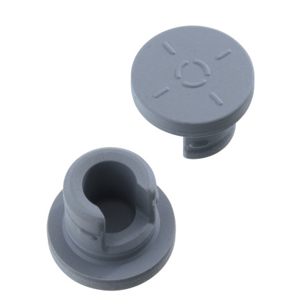 Plug, for 20 mm vial, butylrubber, freeze-drying, grey