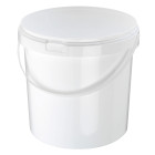 Bucket, excluding lid, 10 L, PP, white
