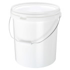 Bucket, excluding lid, 20 L, polypropylene, white