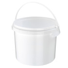 Bucket, without lid, 3 L, PP, white