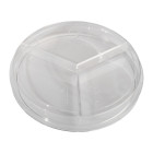 Dish, Petri, 90*14.2 mm, with vents, aseptic, polystyrene, 3-compartments