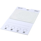 Filter, cellulose card, for milk sediment, white, 80 x 45 mm