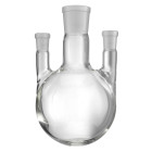 Flask, three neck, 500 ml, borosilicate, with ground joint 29/32, straight side necks NS 14/23