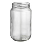 Jar, 370 ml, glass, white, 63 mm