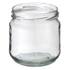 Jar, 380 ml, glass, white, TO 82