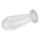Pipette filler, silicone, transparent, teat-shaped