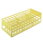 Rack, for tubes, polypropylene, 60 positions, for 16/17 mm tube, yellow