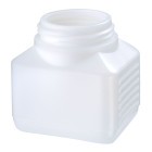 Sample container, rectangular, without screwcap, 250 ml, HDPE, 63 mm