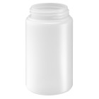 Sample container, round, screw, 375 ml, HDPE, 63 mm, without lid