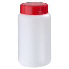 Sample container, round, screw, 500 ml, HDPE, 58 mm