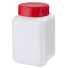 Sample container, square, screw, 500 ml, HDPE, 58 mm, sterile SAL 10-3