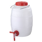 Vessel, storage, 5 L, HDPE, with tap and handle